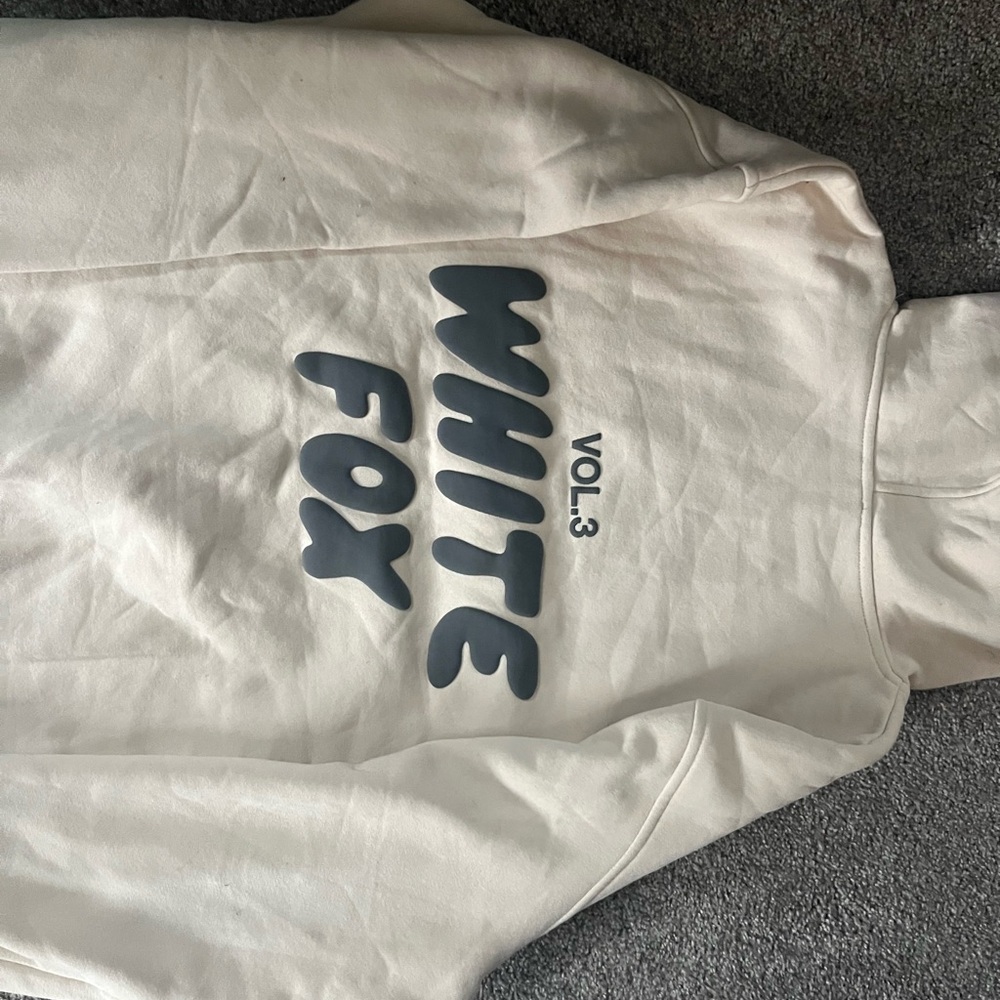 White Fox Boutique Cream Hoodie